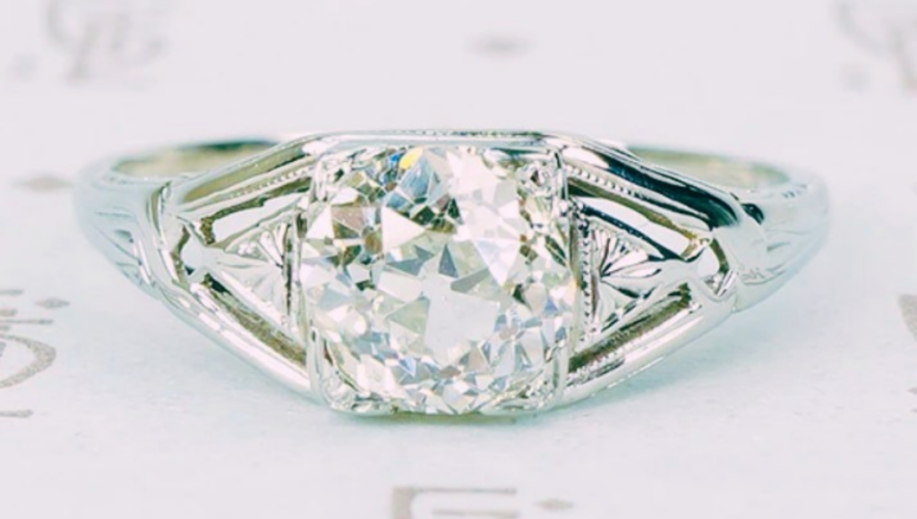 Art Deco Engagement Ring - Original Setting